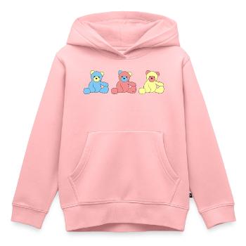 Teddy Bear - Kinder Premium Organic Hoodie - Rosa - Vorne - AI Model Kid Female (0cm)
