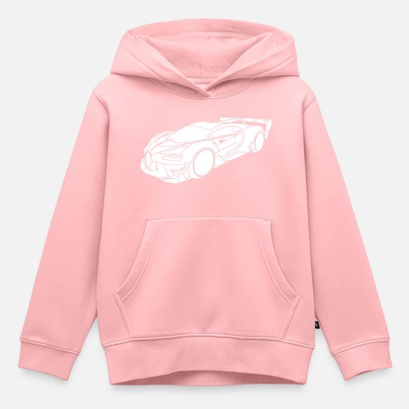 Voiture de sport Buga - Sweat Premium à capuche enfant bio - rose