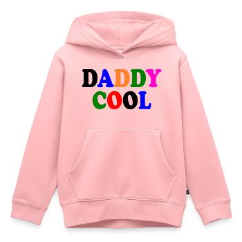 Daddy cool - Sweat Premium à capuche enfant bio - rose - Devant - AI Model Kid Female (0cm)