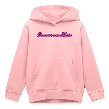 Sommer Am Rhein - Kinder Premium Organic Hoodie - Rosa - Vorne - AI Model Kid Female (0cm)