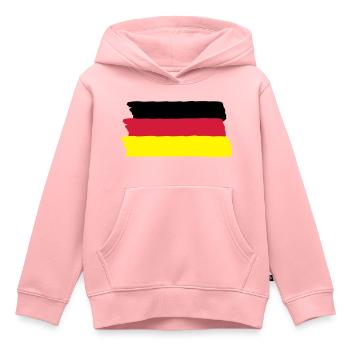 Allemagne - Sweat Premium à capuche enfant bio - rose - Devant - AI Model Kid Female (0cm)