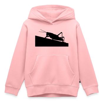 Sauterelles - Sweat Premium à capuche enfant bio - rose - Devant - AI Model Kid Female (0cm)