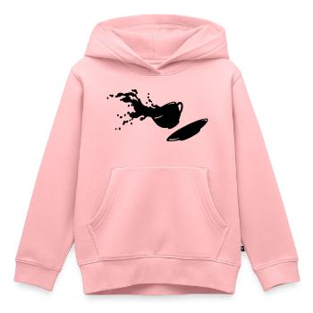 fliegende Tasse - Kinder Premium Organic Hoodie - Rosa - Vorne - AI Model Kid Female (0cm)