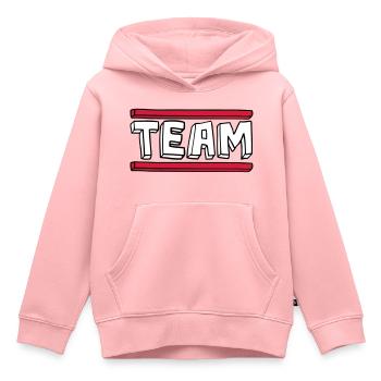 cartoon comic bar logo party group brushstric - Kids Premium Organic Hoodie - rose - Front - AI Model Kid Female (0cm)