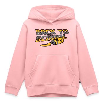 Back To School - Kids Premium Organic Hoodie - rose - Front - AI Model Kid Female (0cm)