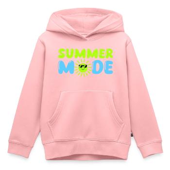 summer mode - Kinder Premium Organic Hoodie - Rosa - Vorne - AI Model Kid Female (0cm)