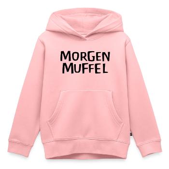 Morgenmuffel - Kinder Premium Organic Hoodie - Rosa - Vorne - AI Model Kid Female (0cm)