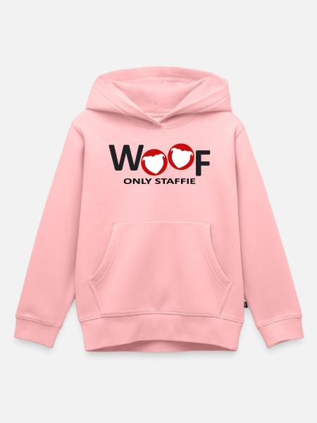 Staffie wuff – 032 - Kinder Premium Organic Hoodie - Rosa