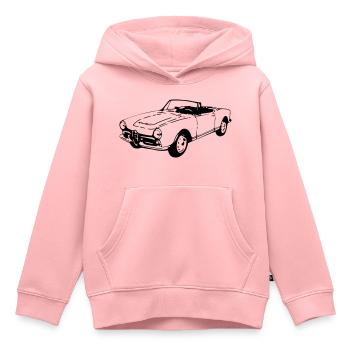Oldtimer Cabrio (1 Col.) - Kinder Premium Organic Hoodie - Rosa - Vorne - AI Model Kid Female (0cm)