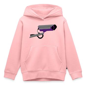 Überwachungskamera - Kinder Premium Organic Hoodie - Rosa - Vorne - AI Model Kid Female (0cm)