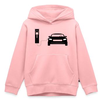 Charging station - Kids Premium Organic Hoodie - rose - Front - AI Model Kid Female (0cm)