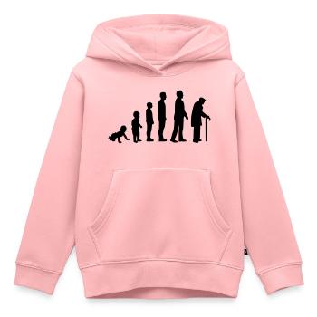 Rentner - Kinder Premium Organic Hoodie - Rosa - Vorne - AI Model Kid Female (0cm)
