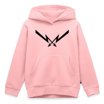 clipart 2 blitze muster elektrisch strom energie s - Kinder Premium Organic Hoodie - Rosa - Vorne - AI Model Kid Female (0cm)
