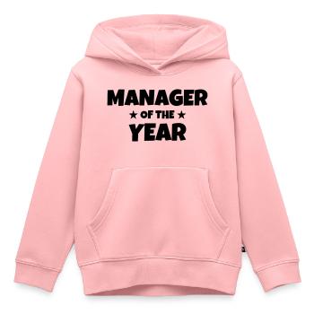 Manager / Chef / Arbeit / Job - Kinder Premium Organic Hoodie - Rosa - Vorne - AI Model Kid Female (0cm)