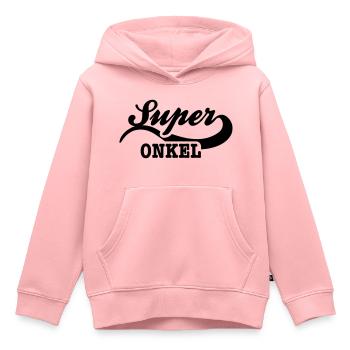onkel - Kinder Premium Organic Hoodie - Rosa - Vorne - AI Model Kid Female (0cm)