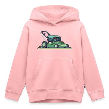 Rasenmäher - Kinder Premium Organic Hoodie - Rosa - Vorne - AI Model Kid Female (0cm)