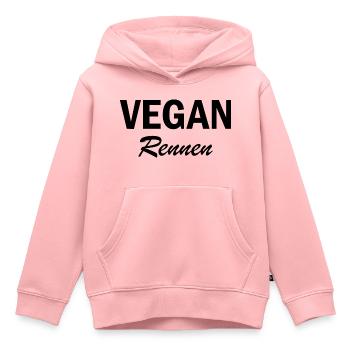 Marathon Running Jogging - Kinder Premium Organic Hoodie - Rosa - Vorne - AI Model Kid Female (0cm)