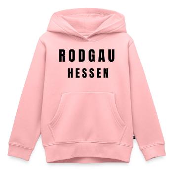 Rodgau, Hesse - Sweat Premium à capuche enfant bio - rose - Devant - AI Model Kid Female (0cm)