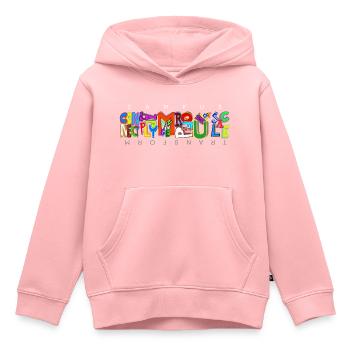 AICampus2026 - Sweat Premium à capuche enfant bio - rose - Devant - AI Model Kid Female (0cm)