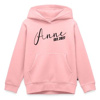 Türkische Mama Anne 2027 - Kinder Premium Organic Hoodie - Rosa - Vorne - AI Model Kid Female (0cm)