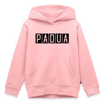 Padua Flughafentafel - Kinder Premium Organic Hoodie - Rosa - Vorne - AI Model Kid Female (0cm)