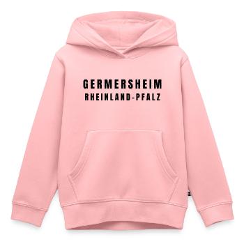 Germersheim, Rhénanie-Palatinat - Sweat Premium à capuche enfant bio - rose - Devant - AI Model Kid Female (0cm)