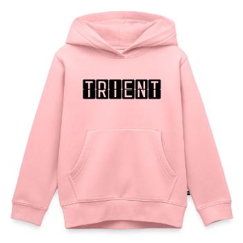 Panneau de l’aéroport de Trente - Sweat Premium à capuche enfant bio - rose - Devant - AI Model Kid Female (0cm)