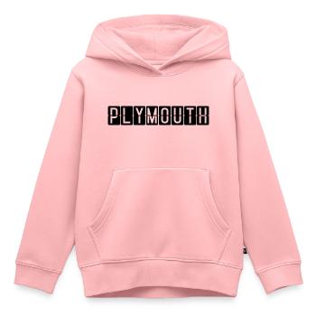 Conseil d’administration de l’aéroport de Plymouth - Sweat Premium à capuche enfant bio - rose - Devant - AI Model Kid Female (0cm)