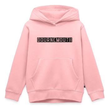 Panneau de l’aéroport de Bournemouth - Sweat Premium à capuche enfant bio - rose - Devant - AI Model Kid Female (0cm)