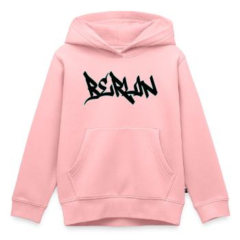 Berlin - Kinder Premium Organic Hoodie - Rosa - Vorne - AI Model Kid Female (0cm)