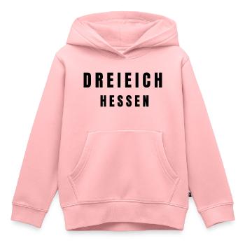 Dreieich, Hesse - Sweat Premium à capuche enfant bio - rose - Devant - AI Model Kid Female (0cm)