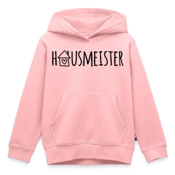 Hausmeister - Kinder Premium Organic Hoodie - Rosa - Vorne - AI Model Kid Female (0cm)