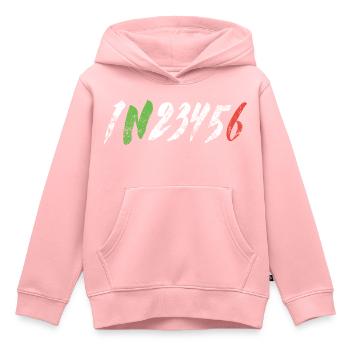1N23456 Motorrad Gangschaltung - Adrenalin - Kinder Premium Organic Hoodie - Rosa - Vorne - AI Model Kid Female (0cm)