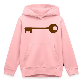 Ein Schlüssel - Kinder Premium Organic Hoodie - Rosa - Vorne - AI Model Kid Female (0cm)