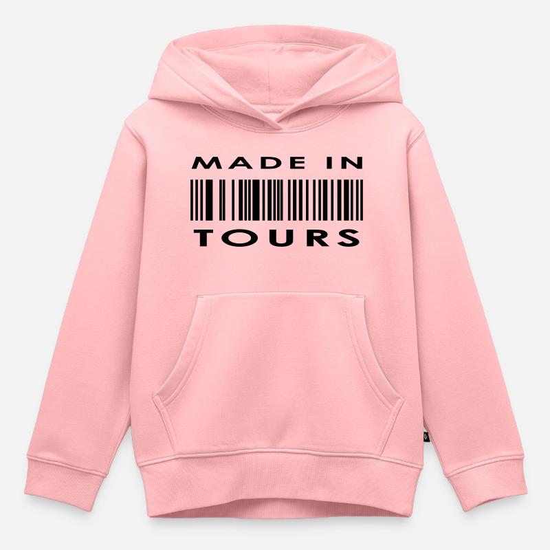 Tours - Sweat Premium à capuche enfant bio - rose