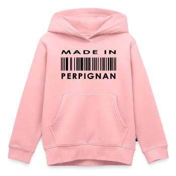 Perpignan - Kinder Premium Organic Hoodie - Rosa - Vorne - AI Model Kid Female (0cm)