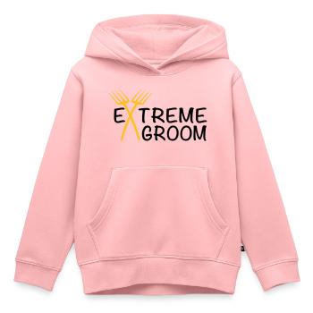 groom - Kinder Premium Organic Hoodie - Rosa - Vorne - AI Model Kid Female (0cm)