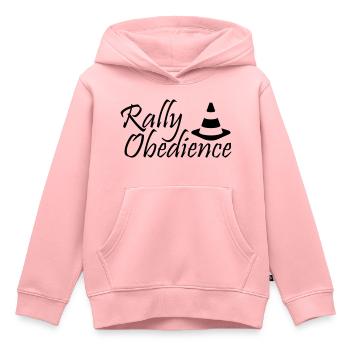 Rally Obedience - Kinder Premium Organic Hoodie - Rosa - Vorne - AI Model Kid Female (0cm)