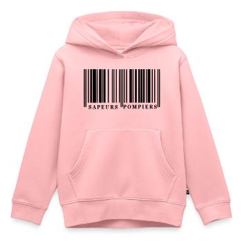 Barcode SP1 - Kinder Premium Organic Hoodie - Rosa - Vorne - AI Model Kid Female (0cm)