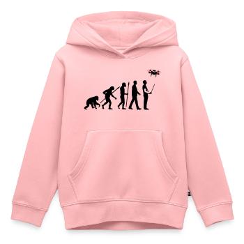 Evolution Modellflieger Drohne 4 Propeller - Kinder Premium Organic Hoodie - Rosa - Vorne - AI Model Kid Female (0cm)