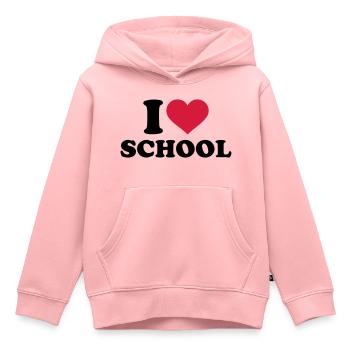 Schule - Kinder Premium Organic Hoodie - Rosa - Vorne - AI Model Kid Female (0cm)