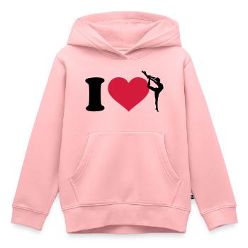 Gymnastik - Kinder Premium Organic Hoodie - Rosa - Vorne - AI Model Kid Female (0cm)
