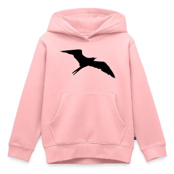Bird, swallow - Sweat Premium à capuche enfant bio - rose - Devant - AI Model Kid Female (0cm)