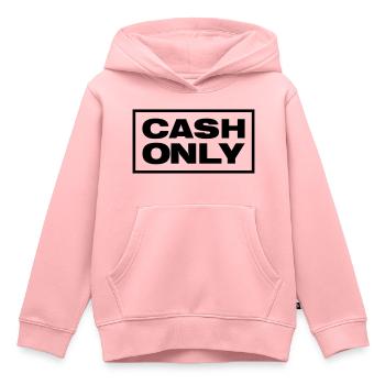 CASH ONLY - Kinder Premium Organic Hoodie - Rosa - Vorne - AI Model Kid Female (0cm)