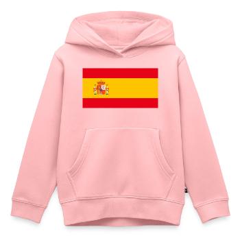 Drapeau d’Espagne, vive Espagne - Sweat Premium à capuche enfant bio - rose - Devant - AI Model Kid Female (0cm)