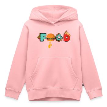 Food - Kids Premium Organic Hoodie - rose - Front - AI Model Kid Female (0cm)