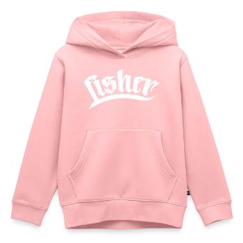 fisch fischer fishing fisher club hecht angeln cap - Kinder Premium Organic Hoodie - Rosa - Vorne - AI Model Kid Female (0cm)