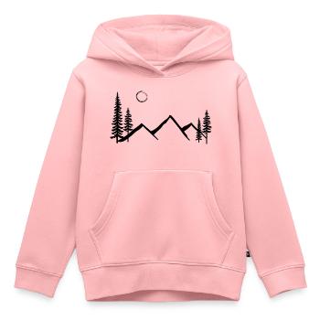 Explorer - Sweat Premium à capuche enfant bio - rose - Devant - AI Model Kid Female (0cm)