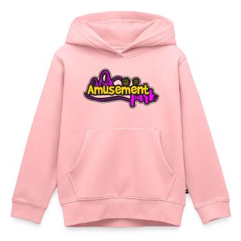 PARC D’ATTRACTIONS 2 - Sweat Premium à capuche enfant bio - rose - Devant - AI Model Kid Female (0cm)