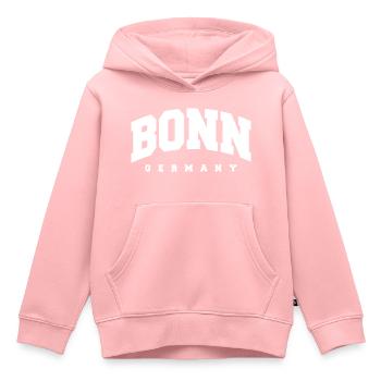 Bonn - Sweat Premium à capuche enfant bio - rose - Devant - AI Model Kid Female (0cm)